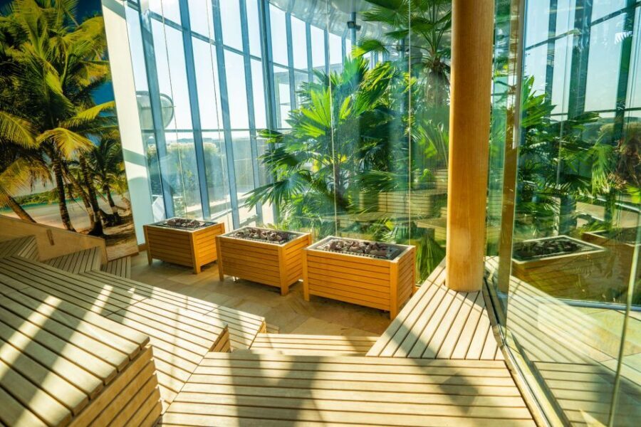 Bucharest: Therme Bucharest Entry Ticket and Transfer - Infrared lounging and pool bars: where the break time goes